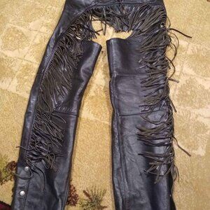 Ladies Genuine Leather Motorcycle Chaps